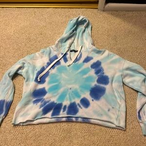 Tie Dye hooded crop top